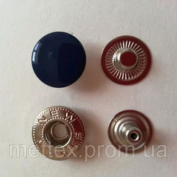 Кнопка АЛЬФА - 15 мм эмаль № 569 темно-синяя