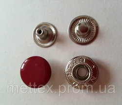 Кнопка АЛЬФА - 15 мм эмаль № 148 красная