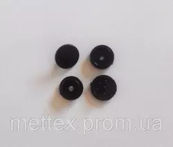 Кнопка пластиковая 10 мм - черная