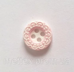 Пуговица пришивная модель 7 - цвет розовый, размер 18