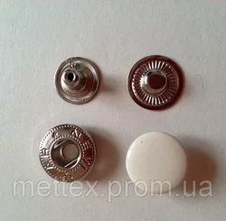 Кнопка АЛЬФА - 15 мм эмаль № 306 молоко