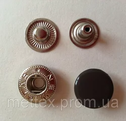 Кнопка АЛЬФА - 15 мм эмаль № 301 коричневая