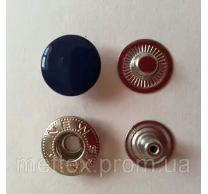 Кнопка АЛЬФА - 15 мм эмаль № 569 темно-синяя