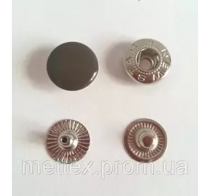 Кнопка №54 - 12,5 мм эмаль № 301 коричневая
