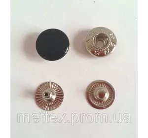 Кнопка №54 - 12,5 мм эмаль № 322 черная