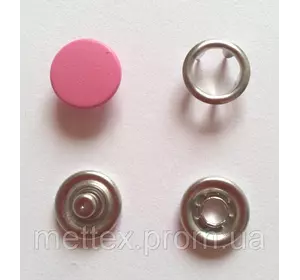 Кнопка 9,5 мм матовая №6 ярко-розовая