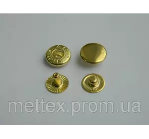 Кнопка № 54 - 12,5 мм  золото