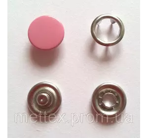 Кнопка 9,5 мм матовая № 19 - темно-розовая