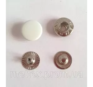 Кнопка №54 - 12,5 мм эмаль № 101 белая