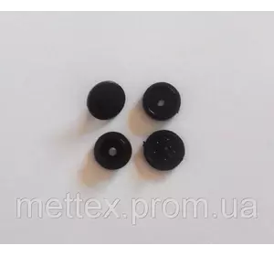 Кнопка пластиковая 10 мм - черная