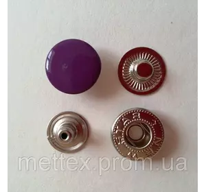 Кнопка АЛЬФА - 15 мм эмаль № 175 фиолетовая