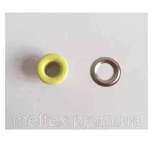 Блочка с кольцом 5 мм ( №3 ) эмаль № 108 - желтая