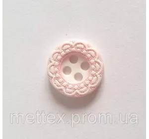 Пуговица пришивная модель 7 - цвет розовый, размер 18