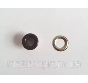 Блочка с кольцом 5 мм ( №3 ) эмаль № 301 - коричневая