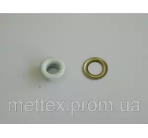 Блочка с кольцом 5 мм ( №3 ) эмаль № 101 - белая