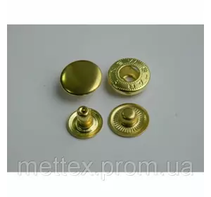 Кнопка АЛЬФА - 15 мм золото