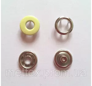 Кнопка 9,5 мм - № 109 желтая бублик