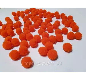 Помпоны россыпью - цвет оранж