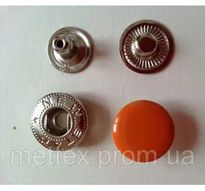 Кнопка АЛЬФА - 15 мм эмаль № 158 оранжевая