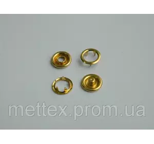 Кнопка 10,5 мм золото - кольцо