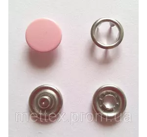 Кнопка 9,5 мм матовая № 134 - розовая
