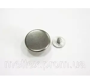 Джинсовая пуговица стальная гладкая 17 мм - блэк никель
