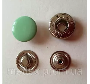 Кнопка АЛЬФА - 15 мм эмаль № 246 салатовая