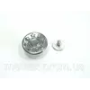 Джинсовая пуговица стальная со звездочками 17 мм - блэк никель