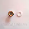 Блочка (люверс) 6 мм эмаль с рисунком № 6 с пластиковым кольцом