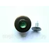 Джинсовая пуговица НЕРЖ № 6 / 14 мм - антик камень зеленый