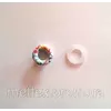 Блочка (люверс) 6 мм эмаль с рисунком № 13 с пластиковым кольцом