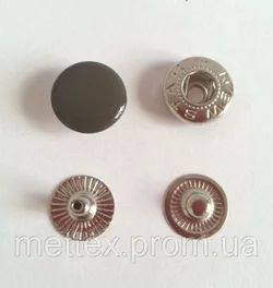 Кнопка №54 - 12,5 мм эмаль № 301 коричневая