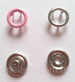 Кнопка 9,5 мм матовая № 134 - розовая