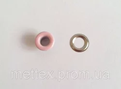 Блочка с кольцом 5 мм ( №3 ) эмаль № 133 - розовая