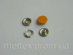 Кнопка 9,5 мм № 112 - светло-оранжевая