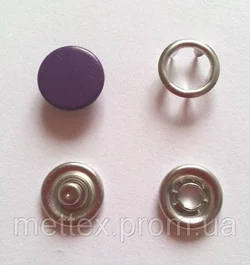 Кнопка 9,5 мм матовая № 16 - фиолетовая