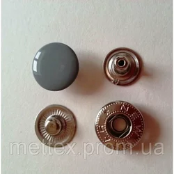 Кнопка №54 - 12,5 мм эмаль № 523 серая