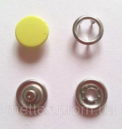 Кнопка 9,5 мм матовая № 23 - желтая