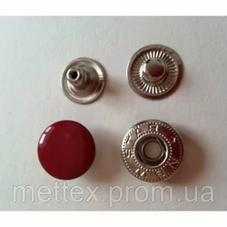 Кнопка №54 - 12,5 мм эмаль № 148 красная