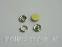 Кнопка 9,5 мм № 109 - бледно-желтая