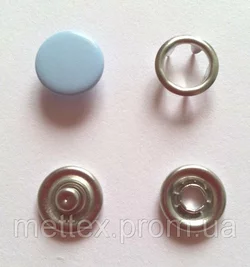 Кнопка 9,5 мм матовая № 185 - голубая