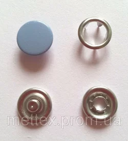 Кнопка 9,5 мм матовая № 7 - темно-голубая