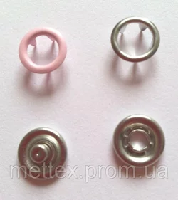 Кнопка 9,5 мм матовая № 133 - светло-розовая