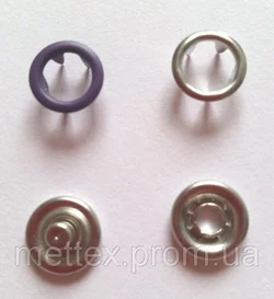 Кнопка 9,5 мм матовая № 15 - темно-фиолетовая