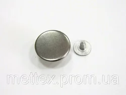 Джинсовая пуговица стальная гладкая 17 мм - блэк никель