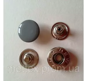 Кнопка №54 - 12,5 мм эмаль № 523 серая